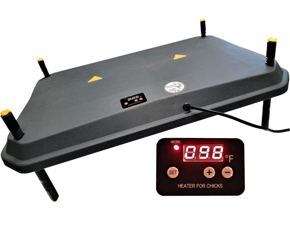 16"x24" CHICK BROODER HEATING PLATE 66-WATTS DIGITAL HEAT TEMPERATURE ADJUSTABLE