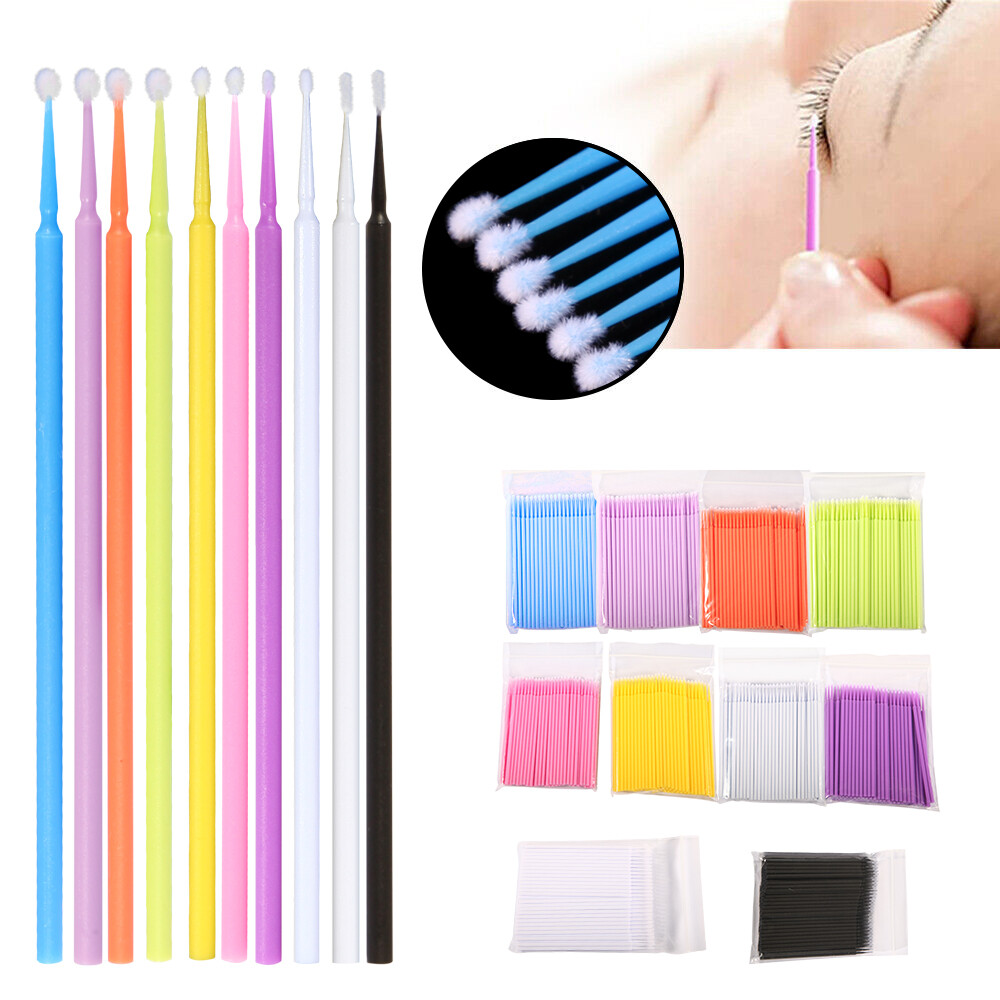 100pcs Dent Microbrush Micro Brush Applicator Tip Regular/Fine/Ultrafine DH