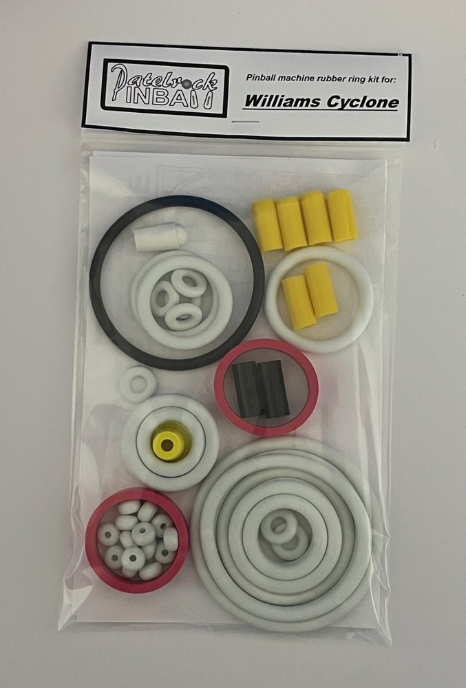 1988 Williams Cyclone Pinball Machine Rubber Ring Kit