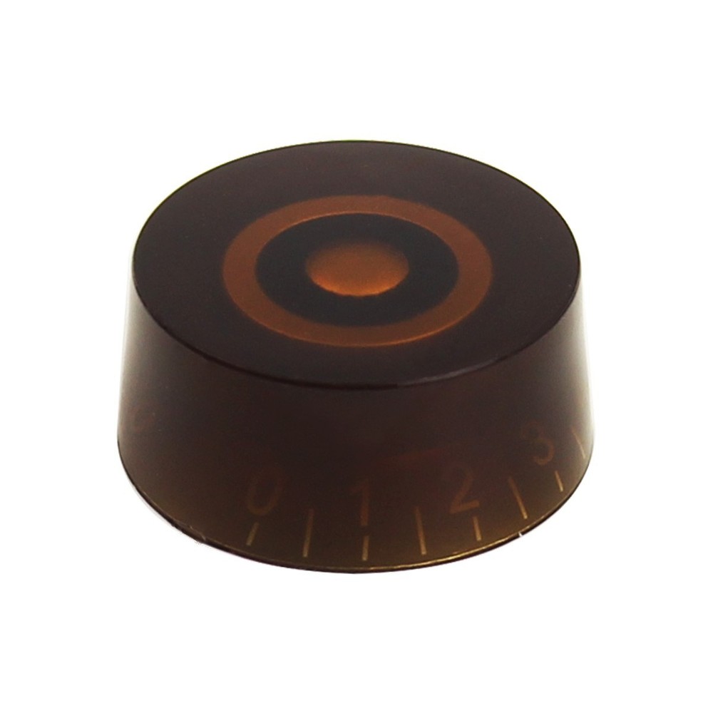 FLEOR 4PCS Barrel Style brown Volume Tone Control Speed Knobs Guitar Button