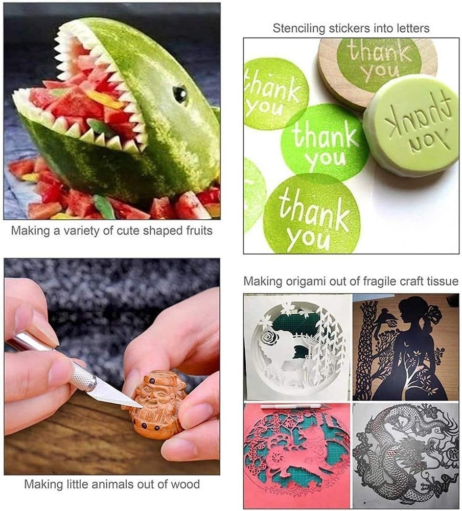 Multi-Purpose Exacto Knife Set: 23 Tools for Art, Stencil & Scrapbooking