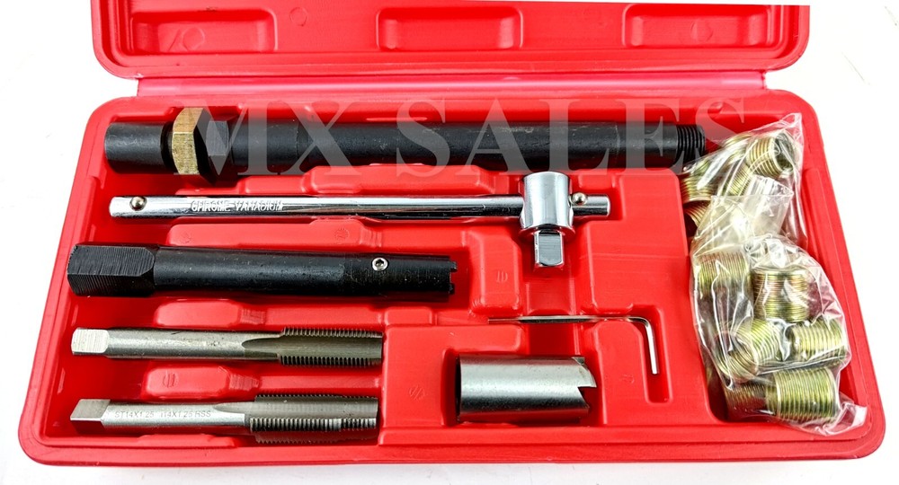 27pc Spark Plug Thread Repair Tool Kit