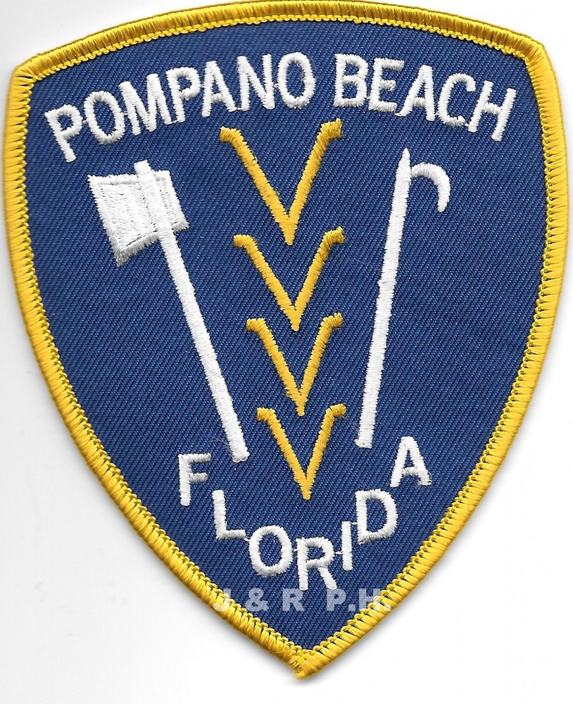 Pompano Beach, Florida (3.5" x 4.25" size) fire patch