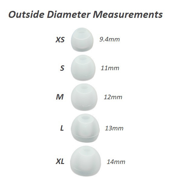 6 pair replacement earbud tips earphone tips for Taotronics Bluetooth earbuds