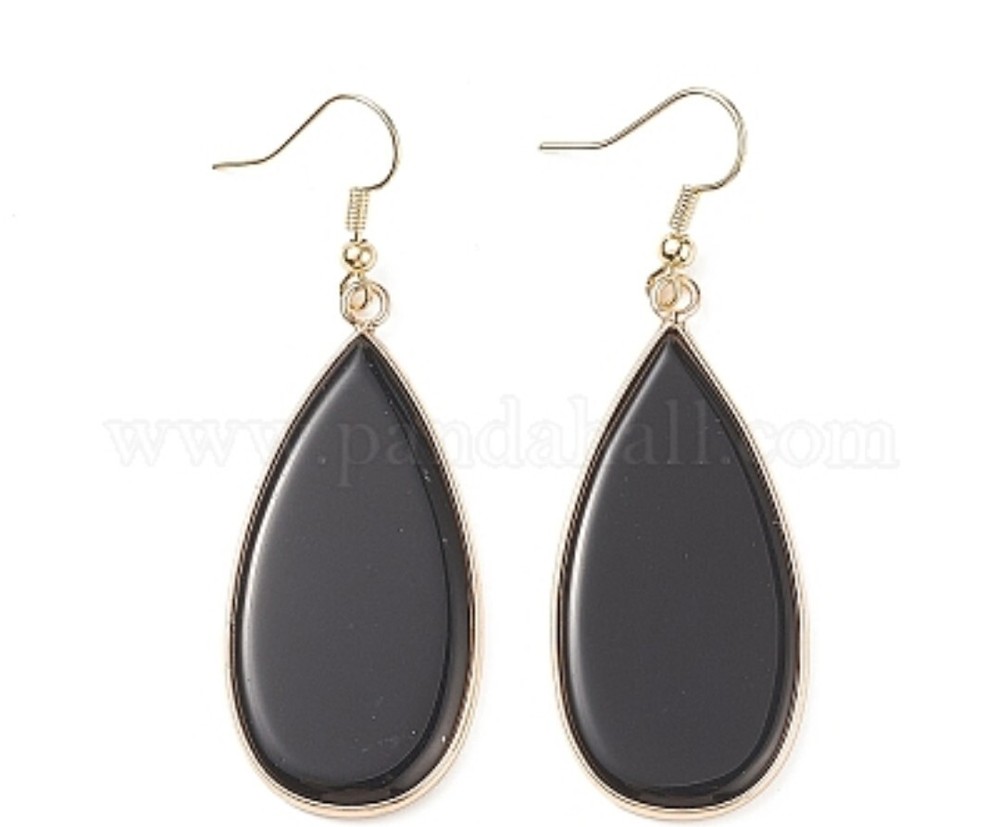 Natural Obsidian Earrings