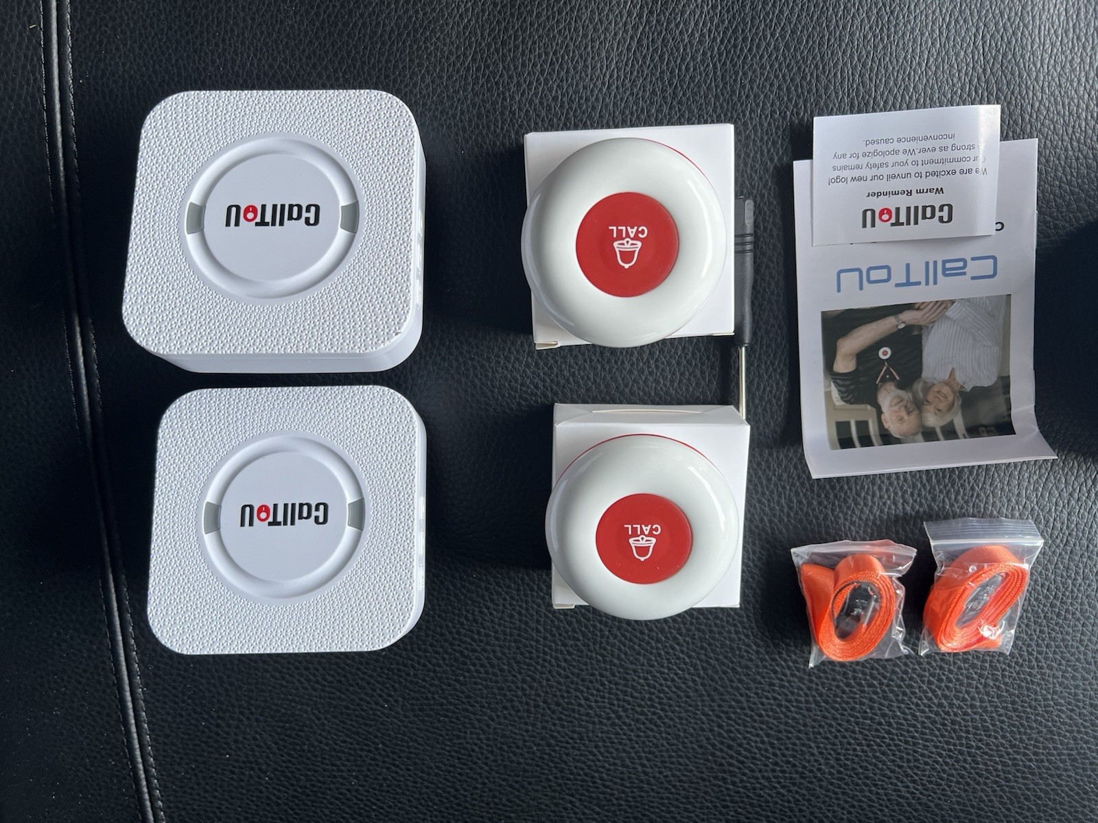 Call To U-2 Wireless Caregiver Pager System-with 2 SOS Buttons and 2 Receivers