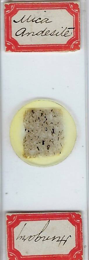 Mica Andesite from Hungary Petrographic Microscope Slide