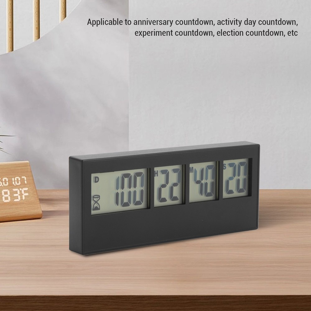 999 Days Countdown Clock Large Screen Stylish Easy To Set Count Down Days Timer