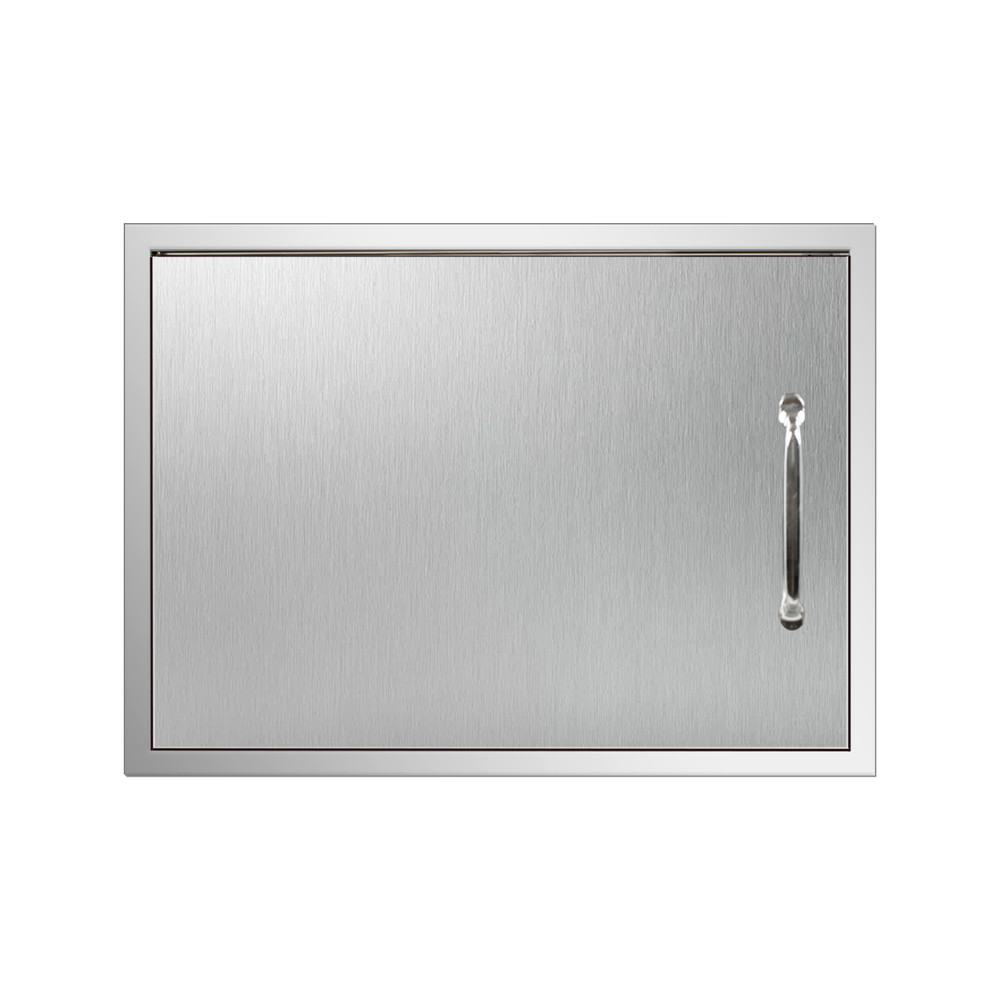 Outdoor Kitchen Doors with Handle Stainless Single Access Flush Mount Door