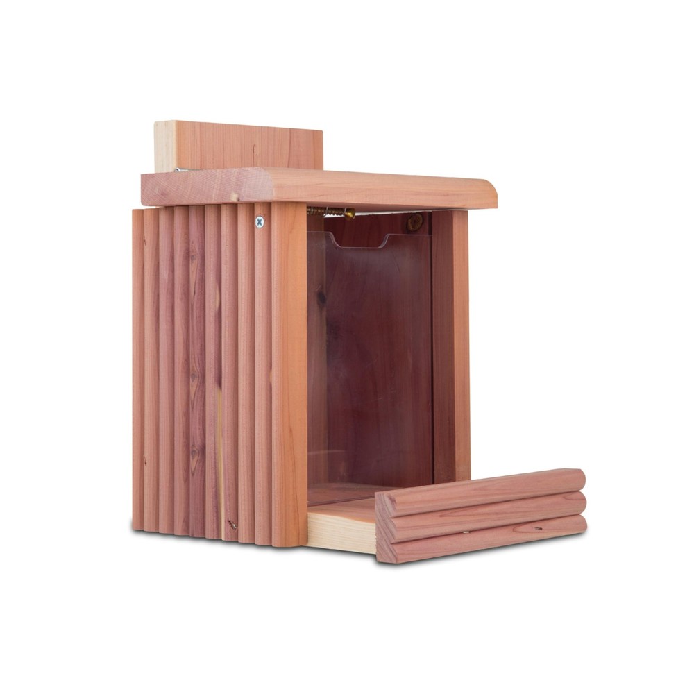 Pennington Cedar Squirrel Snacker Feeder, 2.75 LB Pounds Capacity,