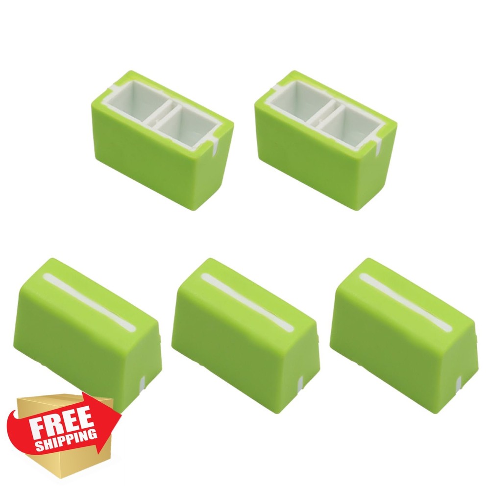 Murtenze 5pc Universal Green Fader Knobs for DJ Mixer