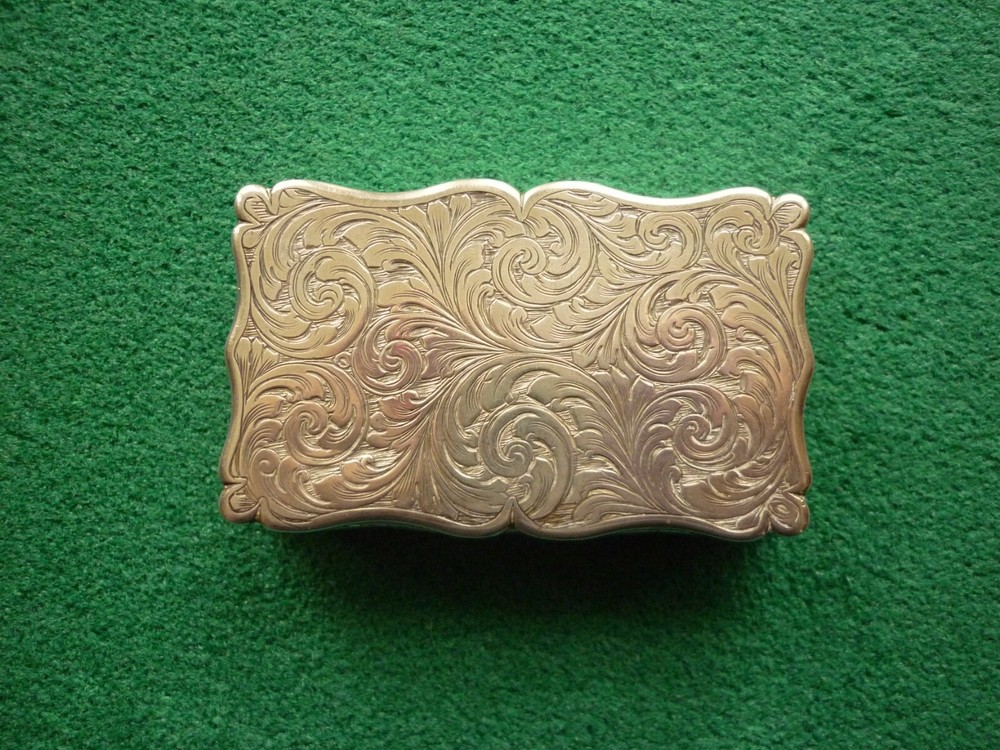 Antique Silver Snuff Box, Birmingham 1852 Edward Smith