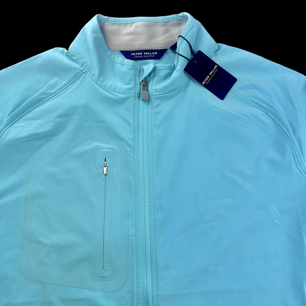 Peter Millar Crown Crafted Flex Adapt Wind Cheater Full Zip Pullover Jacket LRG