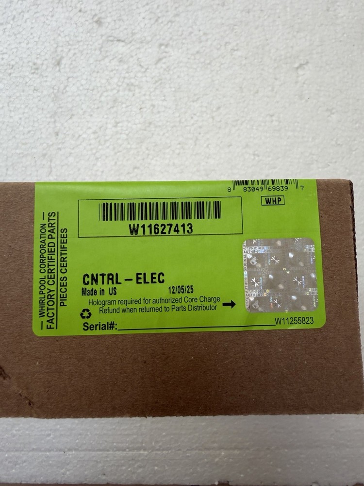 # W11627413 control Board For Washer