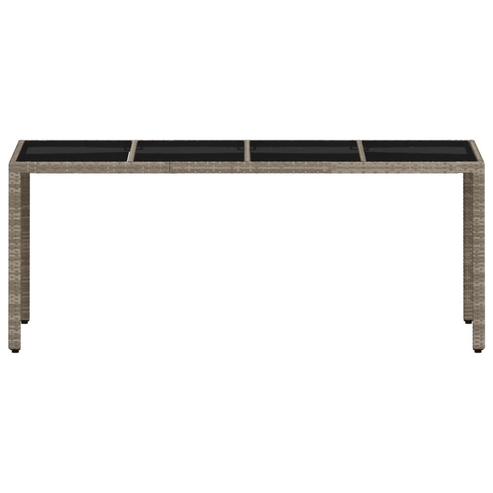 Garden Table Set of 4 Light Grey