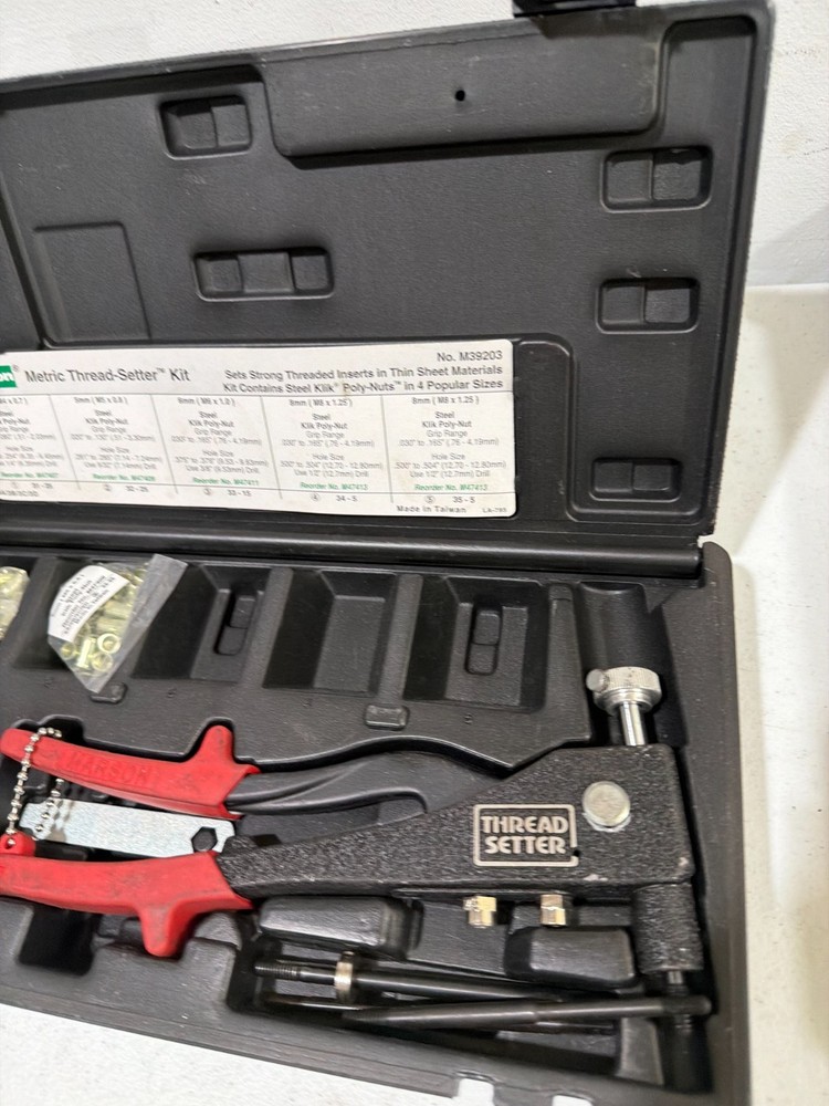 Marson 39203 METRIC Thread setter kit 6E