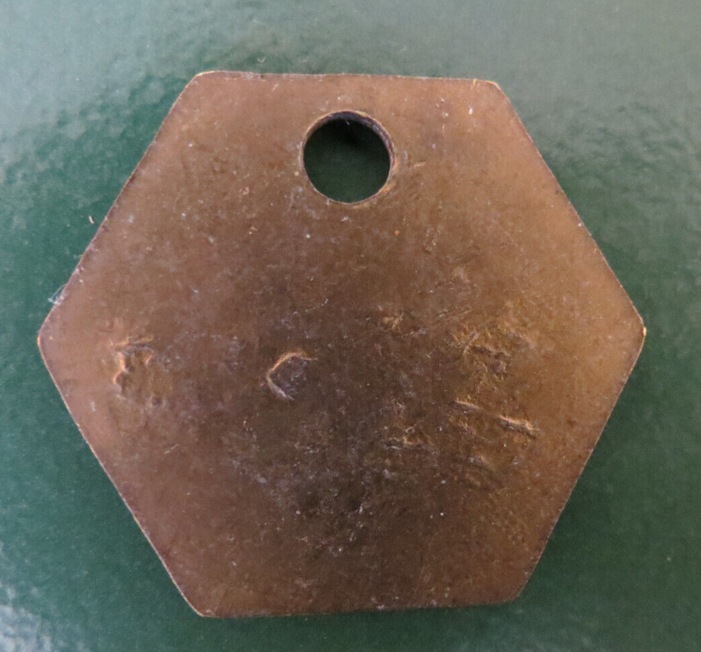 ARKWRIGHT COLLIERY TOKEN / COLLIERY PIT CHECK - marked ARKWRIGHT COLLIERY 3134