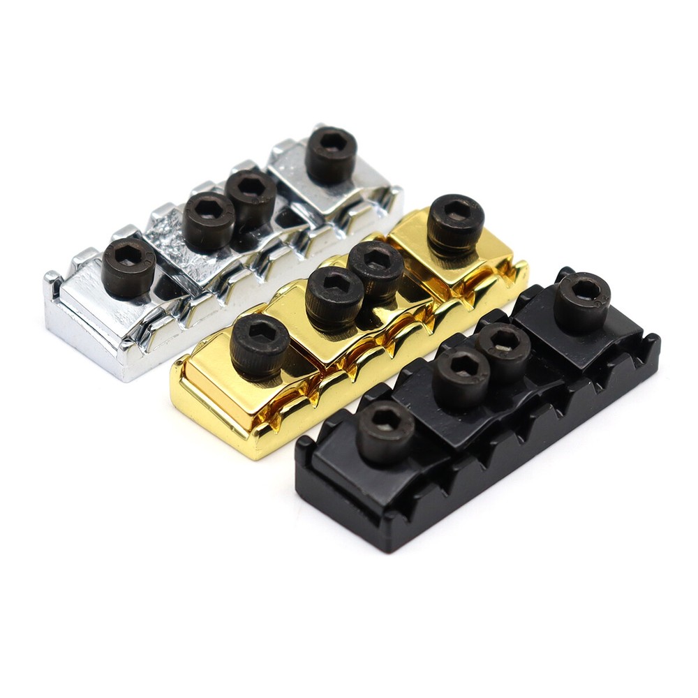 7 String Locking Nut, 48mm Electric Guitar Parts String Nut for Tremolo Bridge
