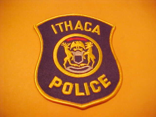 ITHACA MICHIGAN POLICE PATCH SHOULDER SIZE UNUSED