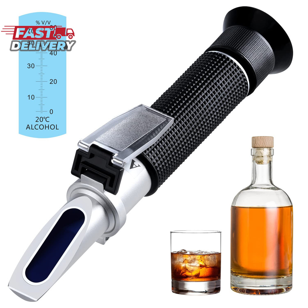 Optics Alcohol Refractometer Automatic Temperature Compensation Alcohol Meter 0~