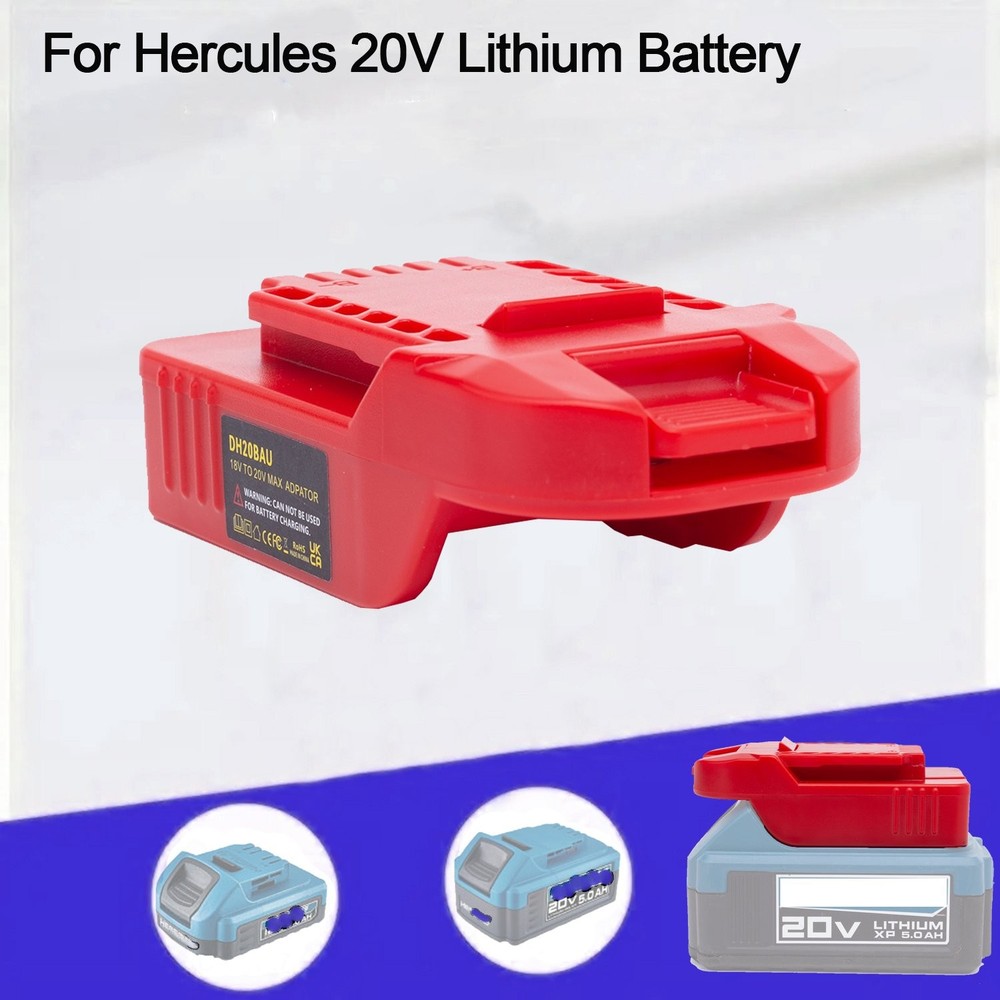 Adapter For Hercules 20V Lithium Battery to Fits Bauer 20V Tools - Adapter Only