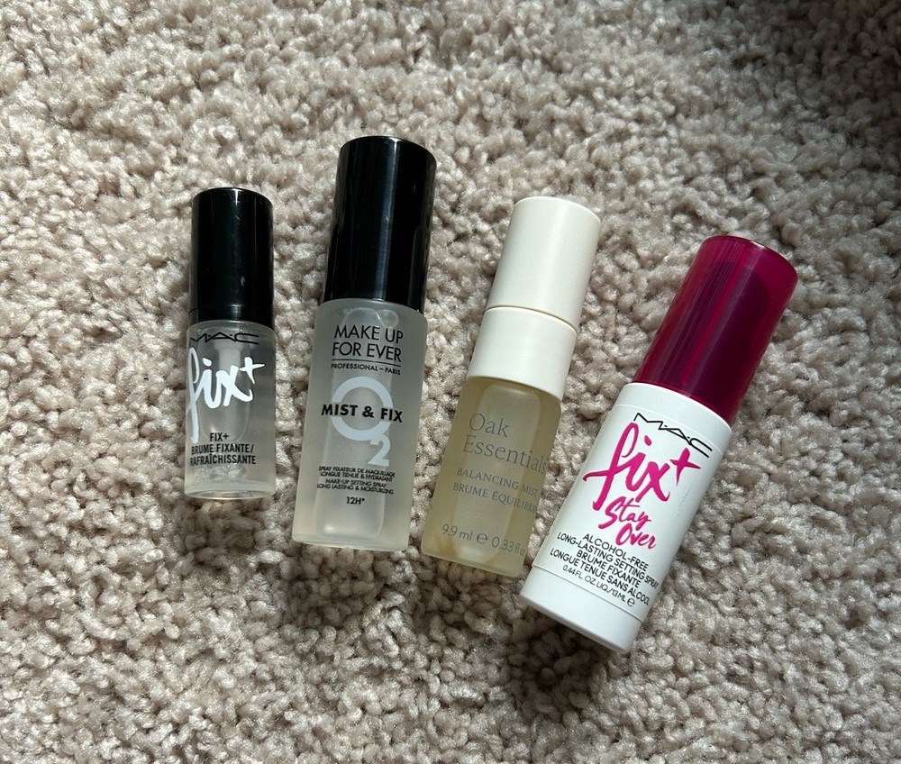 Travel size makeup setting +hydrating spray bundle