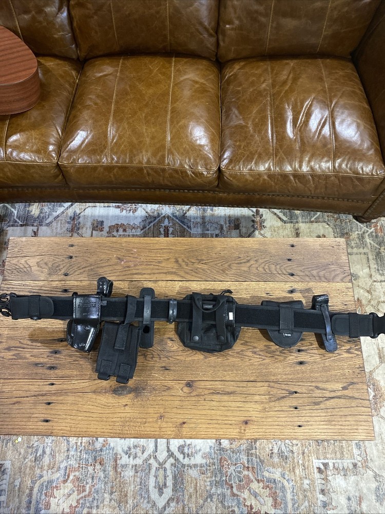 Police Duty Belt With Accessories