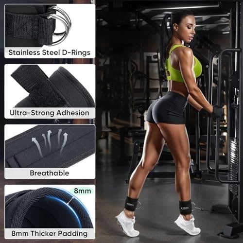 Tricep Rope Cable Attachment - LAT Pulldown & Pull Down Handles for Home Gym