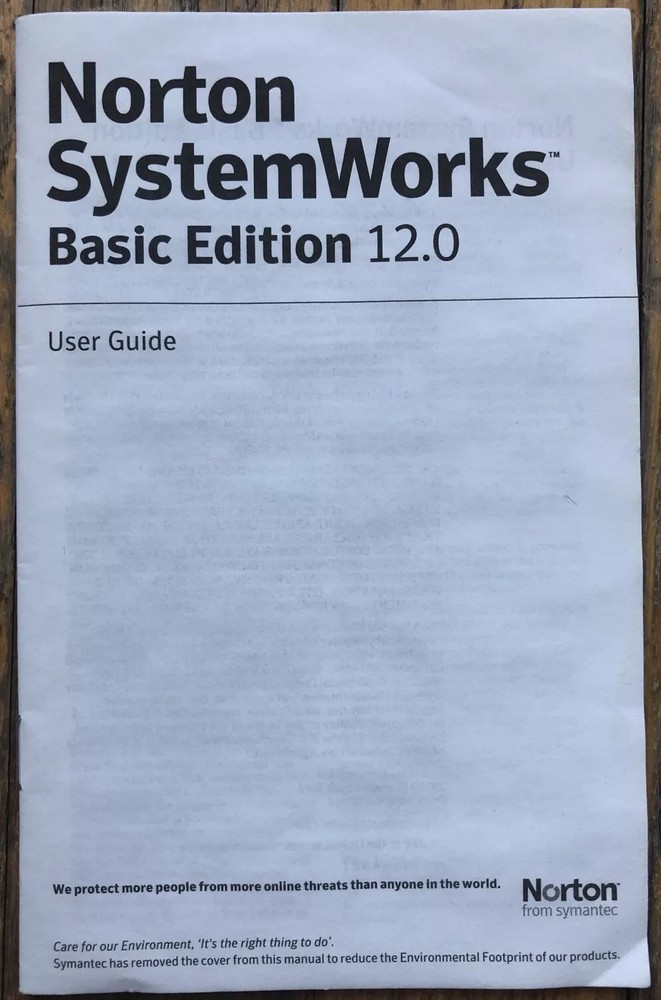 Norton SystemWorks Basic Edition 12.0