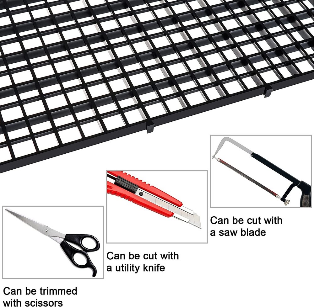 4Pack Aquarium Divider Tray Egg Crate Grid Fish Tank Divider Bottom Isolation