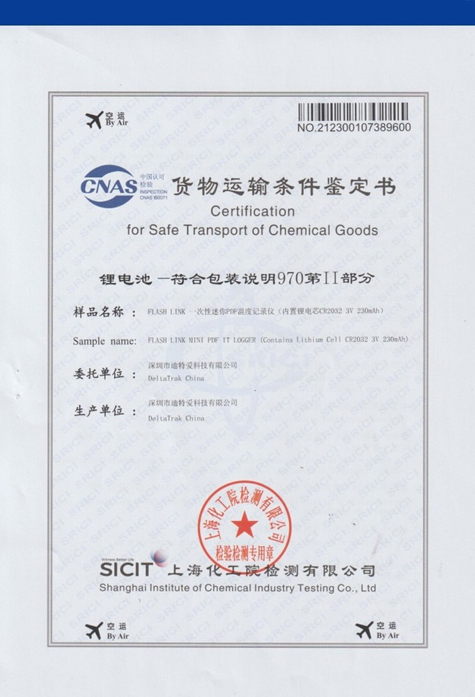 DeltaTRAK Disposable FlashLinkPDF Mini Data Logger-31010