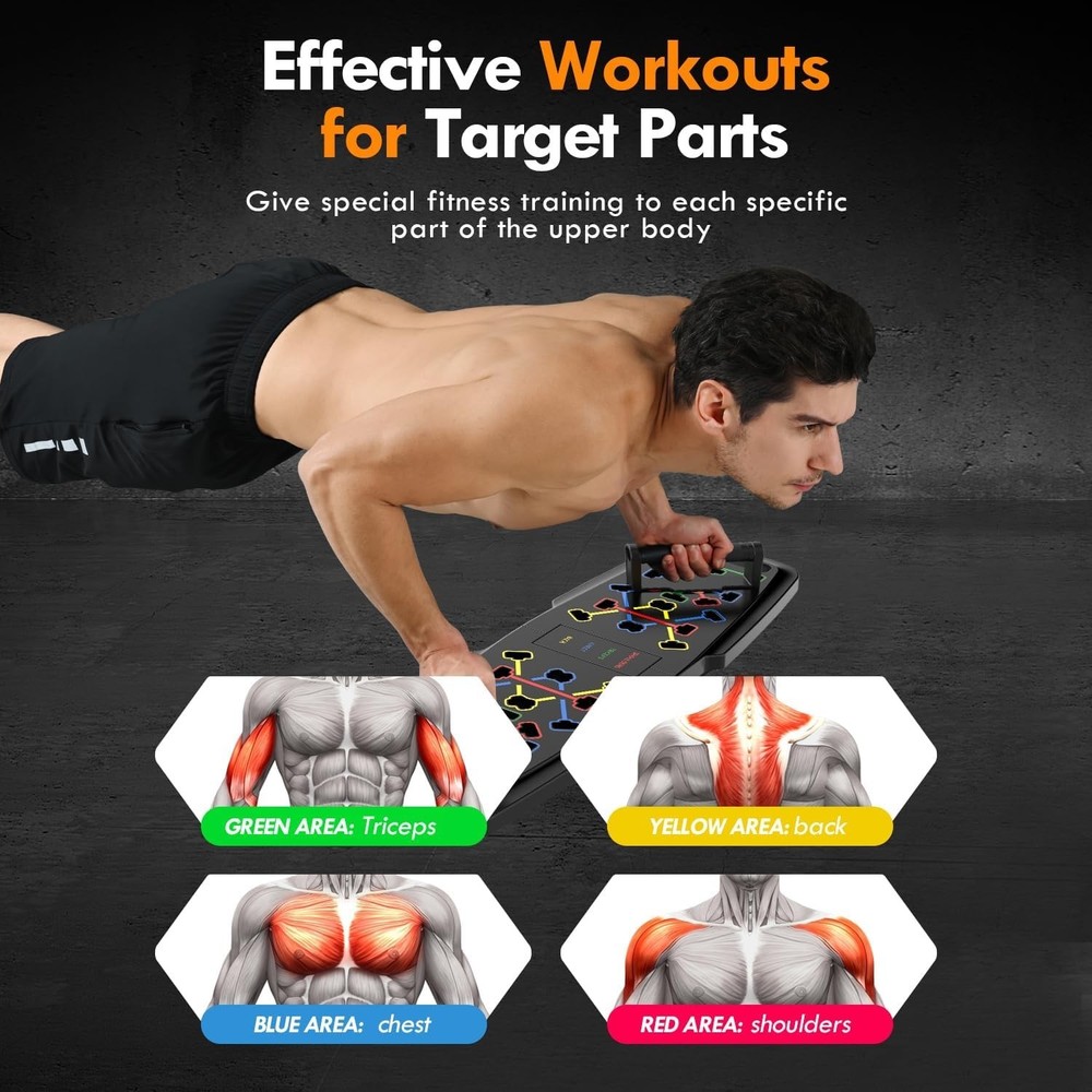 Efficient Push Up Board with 20 Accessories for Ultimate Home Gym Experience