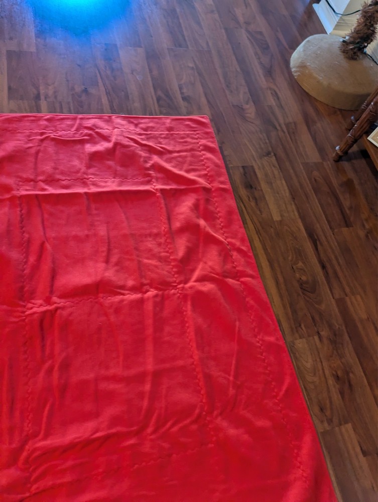 Patchwork Lap Quilt Blanket Throw Multicolor 50”x 35” - Please See Video
