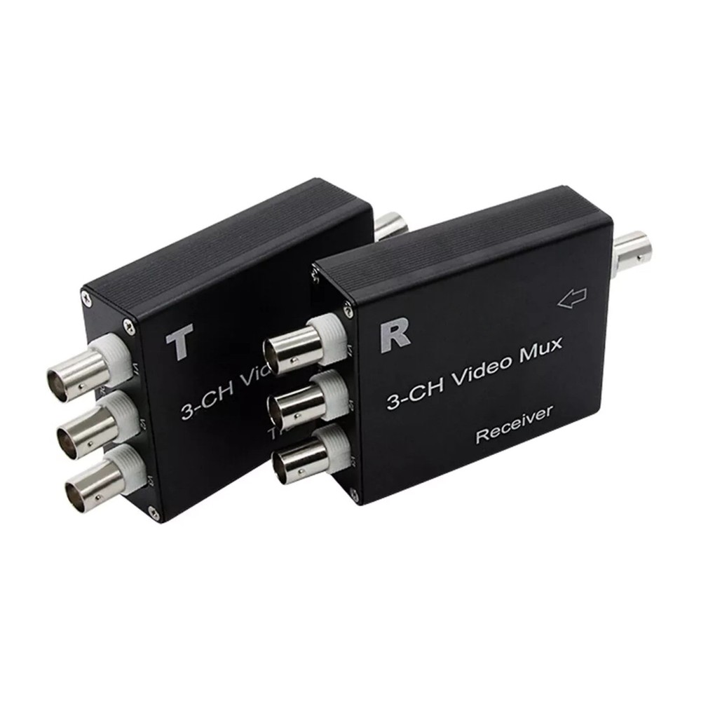 Analog Camera Extender 3CH Video Multiplexer 300 Meter Transmission Easy Cabling