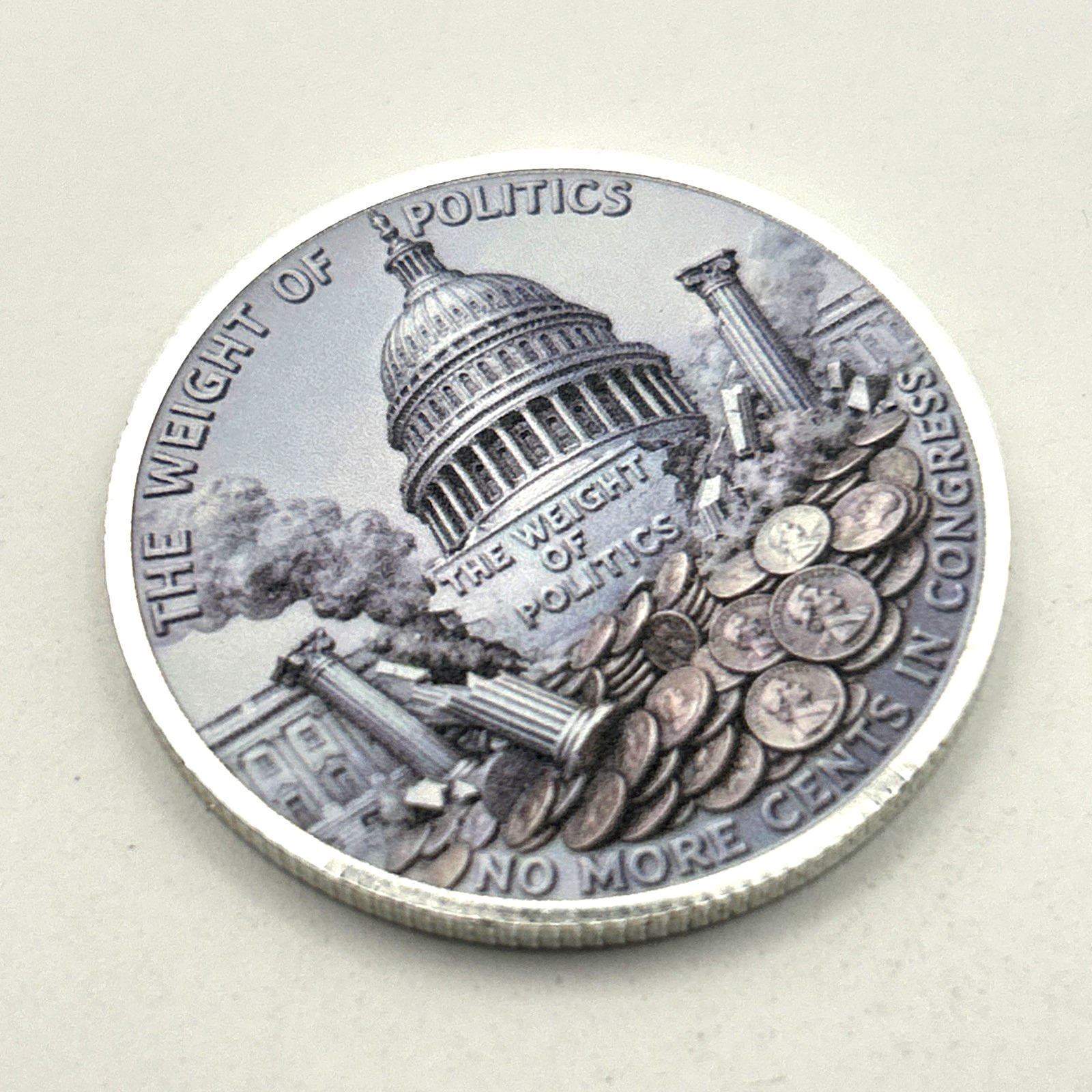 Funny Cent Tribute RIP 232 Years Philadelphia Penny (2D Flat) Coin Medal D22