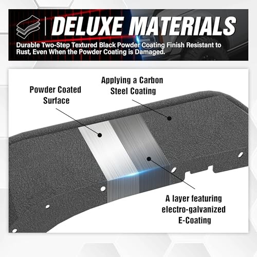 for JK JKU Tubular Front & Rear Fender Flares Compatible with 2007-2018 Jeep