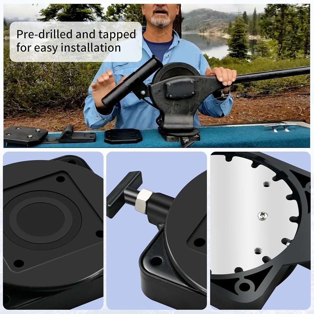 2207003 STANDARD LOW-PROFILE SWIVEL BASE FOR CAN-NON 3991913 DOWNRIGGER MOUNT W