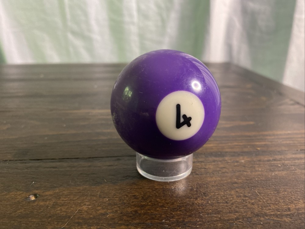 Vintage pool billiards REPLACEMENT BALL number 4 Solid