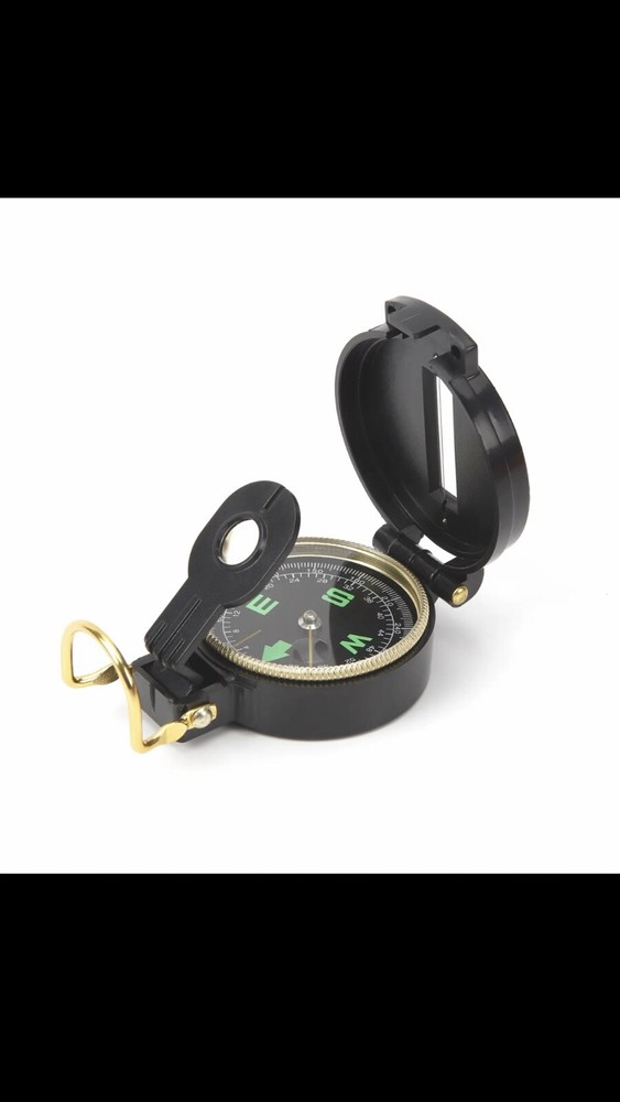 OZARK TRAIL LENSATIC COMPASS, BLACK