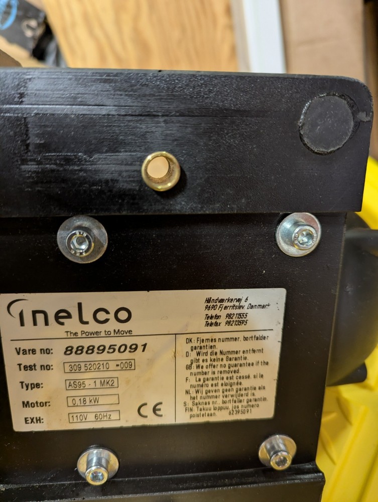 Inelco Tungsten Electrode Grinder Sharpener, 115Volts AC, missing accessories