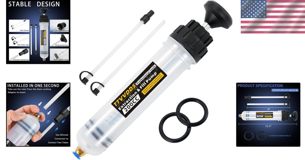 200cc Automotive Fluid Extractor Pump: Lightweight and Efficient Oil Change Tool