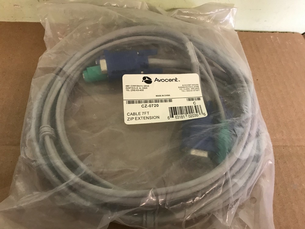 NEW Avocent 7' KVM Console Extension Cable, CZ-0720