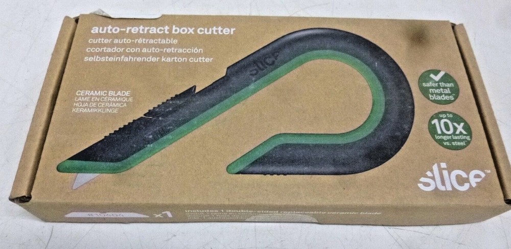 NEW Slice 10503 Auto Retractable Box Cutter with Ceramic Blade