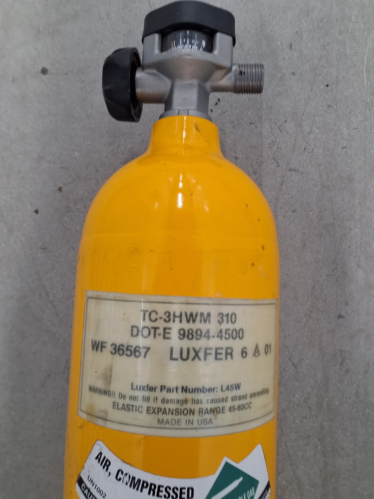 Luxfer Air Tank Part Number L45w