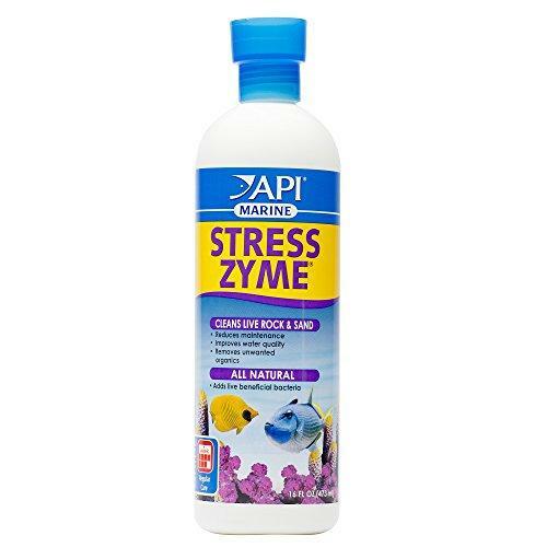 API Marine Stress Zyme Saltwater Aquarium Cleaning Solution 16-Ounce Bottle