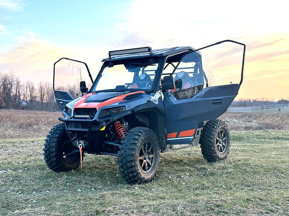 Polaris General - Hard Coated Polycarbonate Upper Doors Kit-Clear