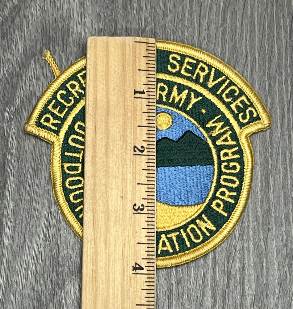 US Army Outdoor Recreation Program Recreation Services Embroidered Uniform Patch