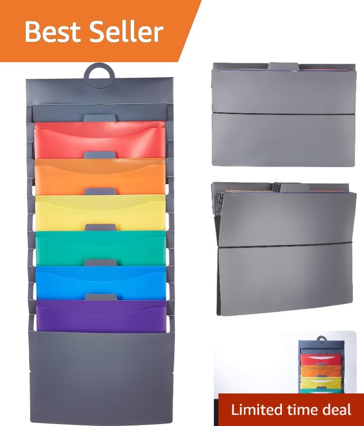 Space Saving Hanging File Folders for School and Office