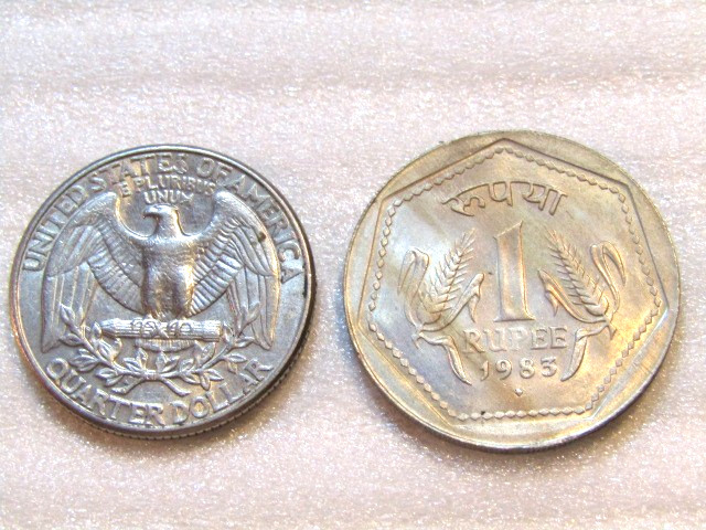 1983 India 1 Rupee unc Coin