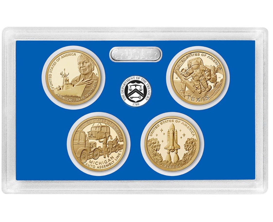 United States 2025-S American Innovation $1 Coin Proof Set Of 4 Coins. #C1666